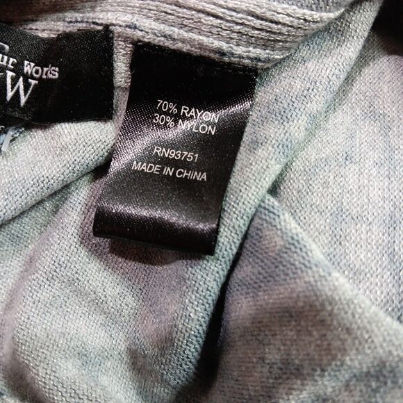 Cour Works Shawl Style Top Women's Size One Size Pullover - Picture 4 of 6